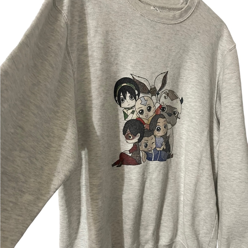 Avatar Crewneck Pullover Sweatshirt Grey Size Medium - Picture 3 of 5